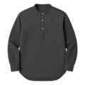 Charcoal Cotton Popover - Nappoqueen Shirts