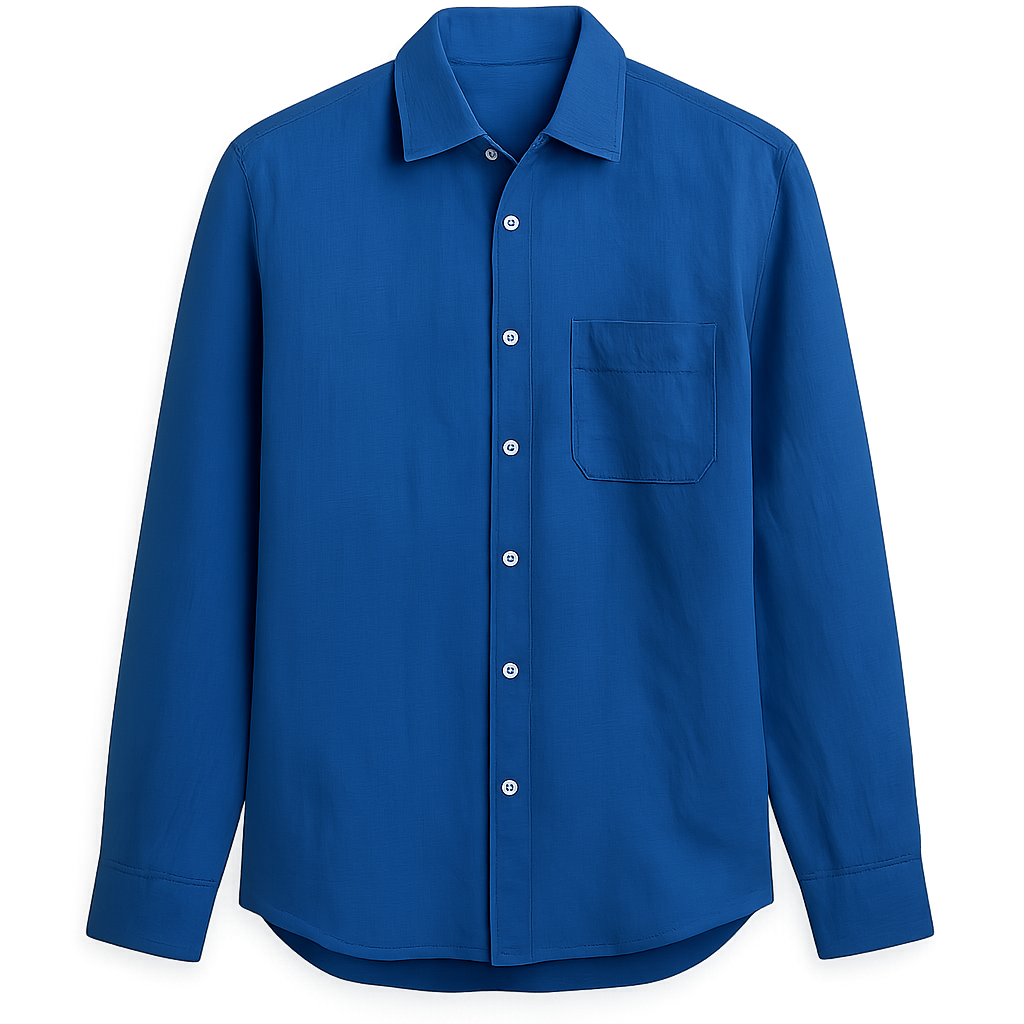Cobalt Linen Shirt - Nappoqueen Shirts