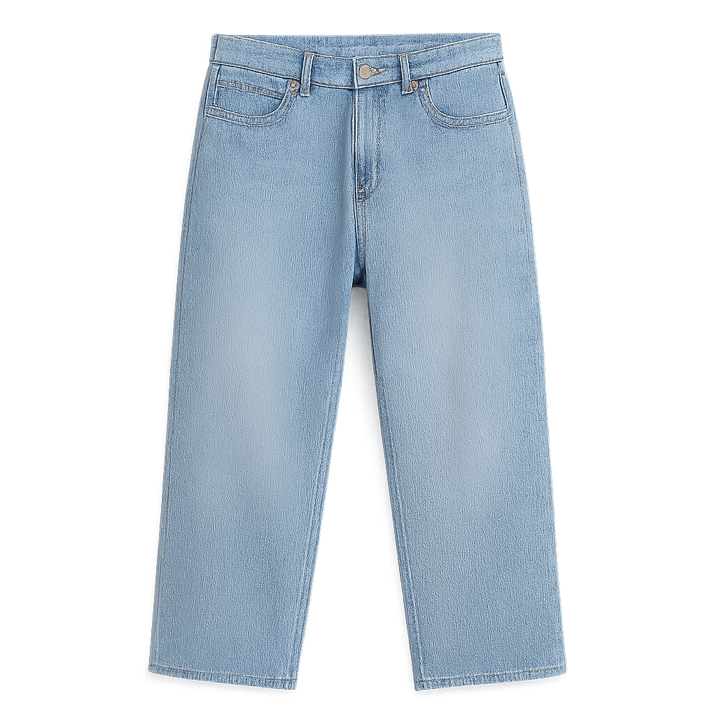 Stonewashed Cropped Jeans - Nappoqueen Pants